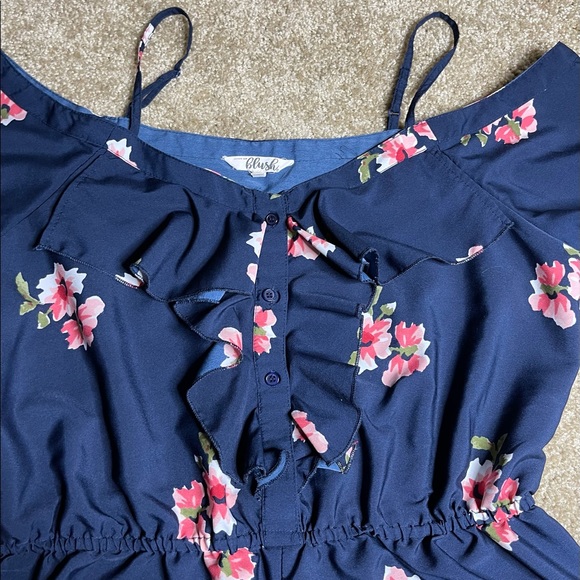 Jumpsuits XL- Color Flowers Pink and Blue - Picture 5 of 5